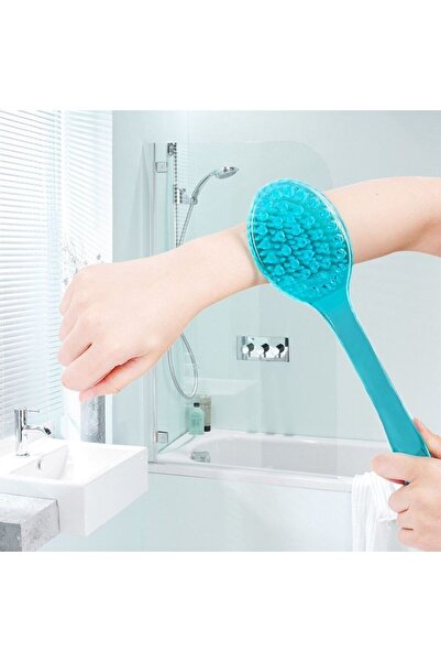 idei Bath brush with long transparent handle 36cm, color delivered randomly, ...
