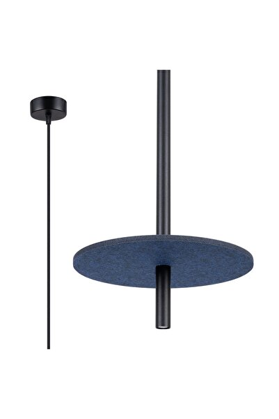 SOLLUX FELTRO 1 lampă suspendată negru/albastru marin