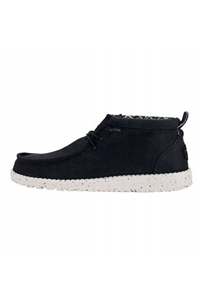 HEY DUDE HEYDUDE WALLY MID CANVAS 40701 | 45 |   NEGRU ALB