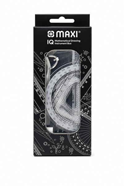 MAXİ Geometry Set 10 Pieces Black