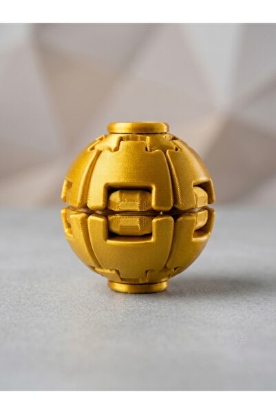 ZEKTON Basmalı Döner Spinner Ball Stres Topu 6 Cm - Mekanik Tuşlu Odaklanma V...