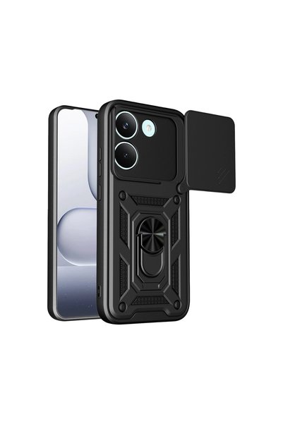 Generic Brand غطاء حماية من السيليكون لهاتف Xiaomi Poco X8 Pro مع حلقة حماية ...