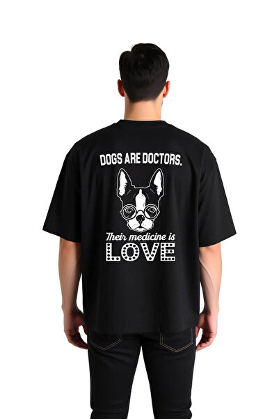 PayBuy Men's Oversize Graphic Printed T-Shirt Dog Doctor Love Theme Relaxed F...
