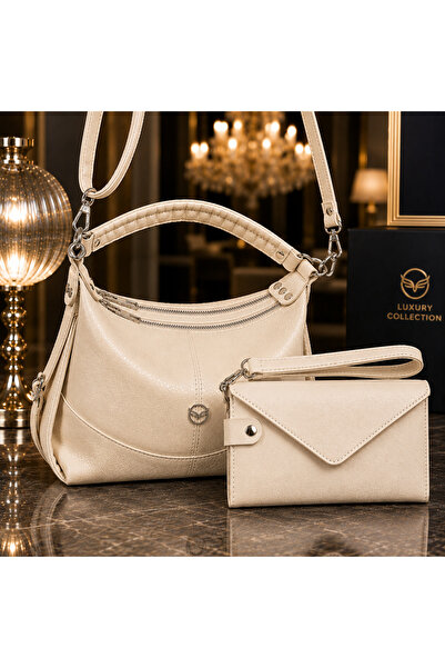 MODAMARKM Luxury Set of 2, Excellent Quality Shoulder Bag and Handbag + Large...