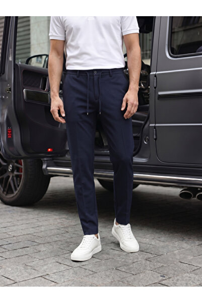 BASEL.CO Comfortable Slim Fit Jogger Pants with Elastic Waist