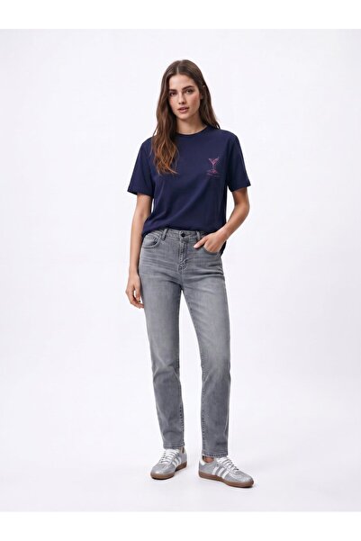 Ltb Wılona L Straight Mid Waist Mid Indigo Jean Pants