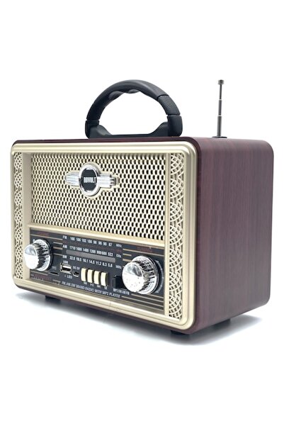 Rovolt ®   Radio clasic vintage 8098BT cu Bluetooth, MP3, USB și baterie reîn...