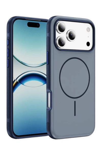 iPhone 17 Pro Max Neksa Magsafe Kapak - Lacivert