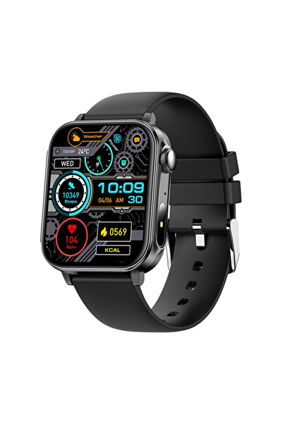 COLMI Smartwatch P80 Pentru Android și iOS Cu monitorizare ritm cardiac și fu...
