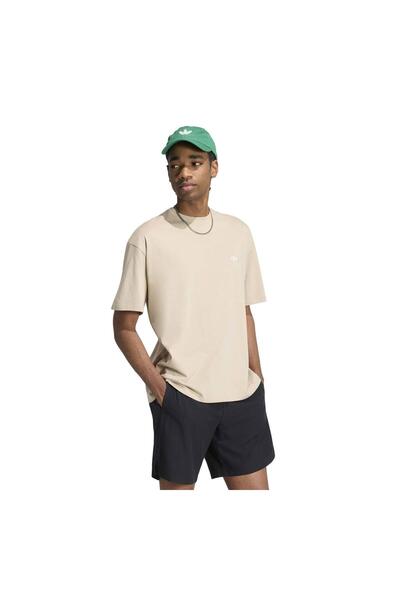 adidas Ks7393-E Ess Loose Tee Men's T-Shirt Beige