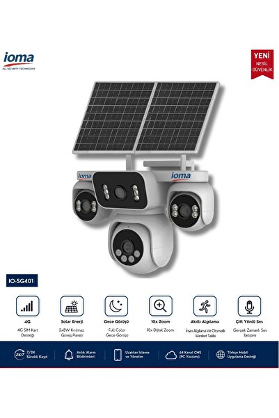 ioma 4 LENS 1 PTZ 4G SOLAR KAMERA