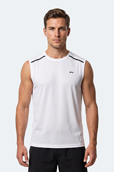 Slazenger Ανδρικό αμάνικο λευκό μπλουζάκι REXIS