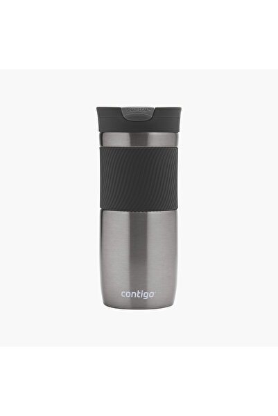 Contigo Plain Stainless Steel Travel Mug with Snap Spout and Leak Resistant D...