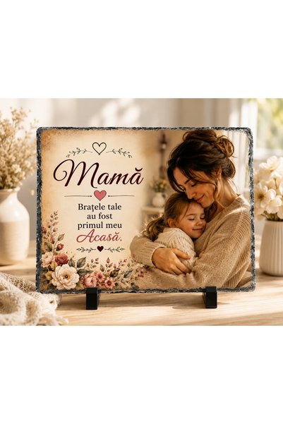 hiperborea Poză, Fotografie Personalizată pe Piatră- „Mamă” (cu poza ta)