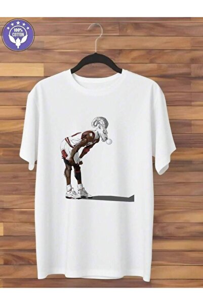 26LIK Stylish Graphic Athletic T-Shirt Featuring Ram's Head Design Unique Bol...