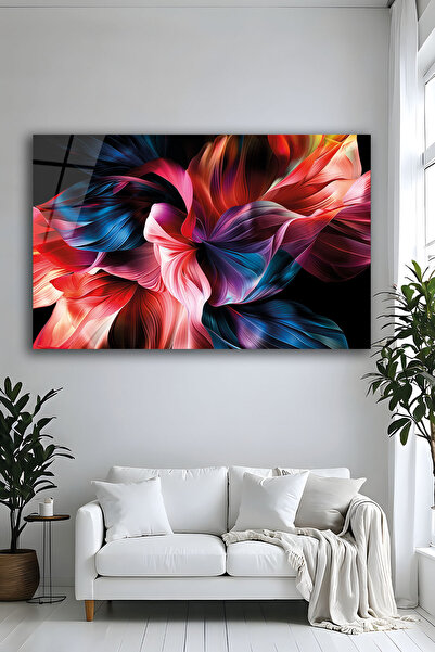 Parıltı Yayınları Model abstract de valuri colorate, pictură decorativă orizo...