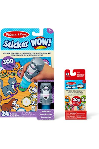 Melissa and Doug Sticker WOW! Cat Bundle (New Refill)