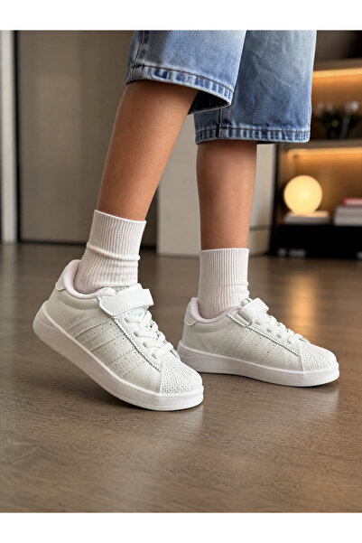Babetty Unisex Kids Sneaker Velcro Comfortable Casual Shoes for School