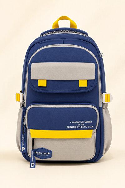 Pierre Cardin Unisex School Backpack Multi-Compartment Ergonomic Primary Scho...