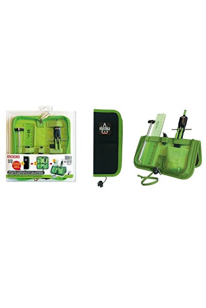 Arda Compas cu reglare rapida, buton, in etui textil vertical, 6 piese,
