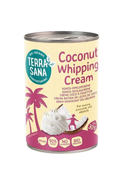 Terrasana Cremă de cocos pentru frișcă, organică vegană, 400ml