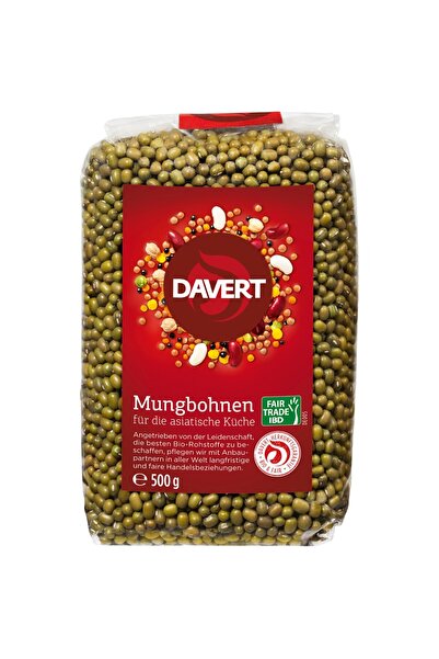 DAVERT Fasole mung ecologică, 500g