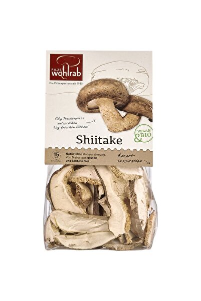 Wohlrab Felii uscate de ciuperci Shiitake bio, 20g