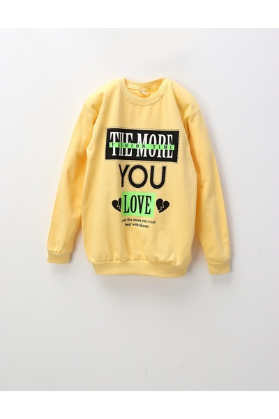 MiniKids Bluza flausata Fashion Time, galben
