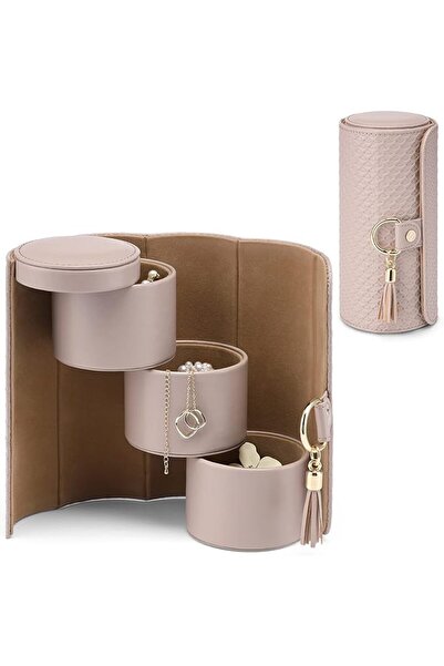VLANDO Travel Jewelry Box, Jewelry Roll Personalized, Jewelry Storage Travel ...