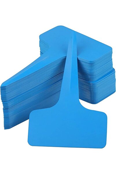 KINGLAKE 100 Pcs 6 x10cm Plastic Plant T-Type Tags Nursery Garden Labels