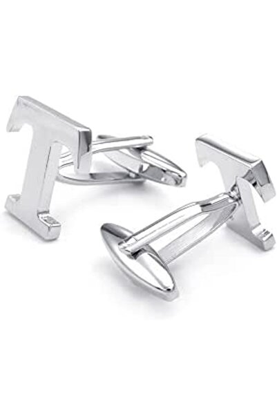 honeyfoam HONEY BEAR Cufflinks Initial Alphabet Letter for Mens Wedding Forma...