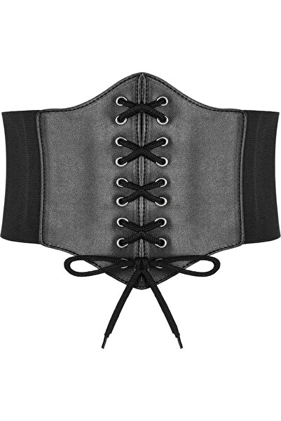 GENERAL Hoerev Corsets Belt Tops Leather Vest Pirate Halloween Costume Lace U...