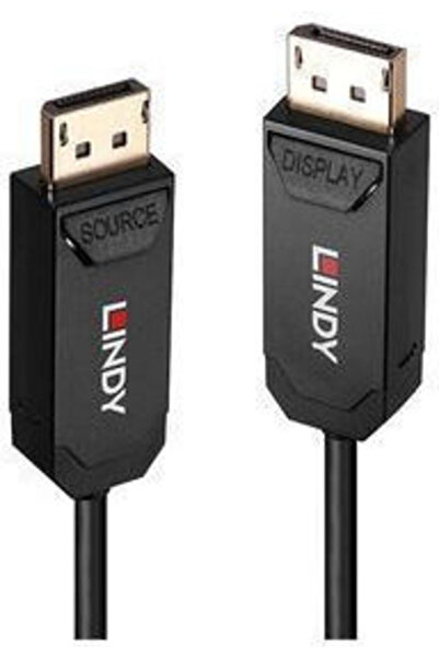 LİNDY Καλώδιο DisplayPort αρσενικό - DisplayPort αρσενικό 30μ Μαύρο (38523)