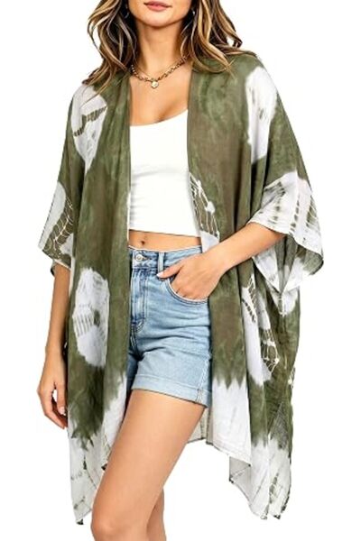 Moss Rose Women's Beach Cover up Swimsuit Kimono Cardigan with Bohemian Flora...