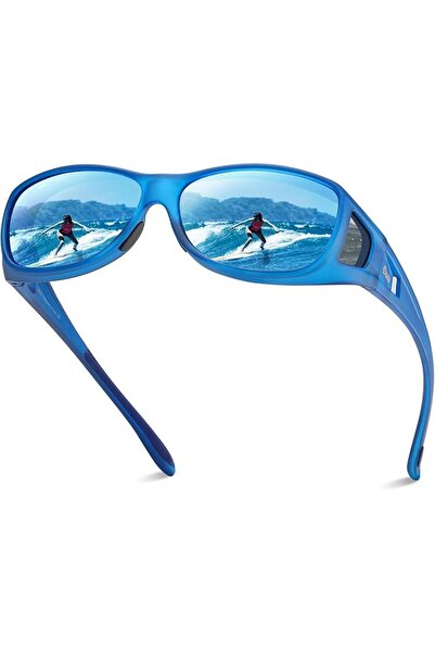 DUCOO DUCO Polarized Wraparound Fitover Glasses Wear Over Sunglasses for Men ...