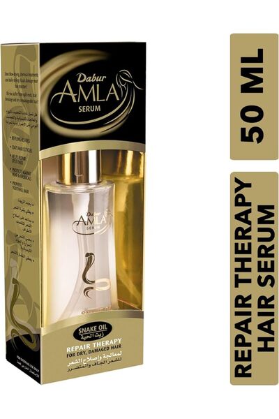 Dabur Amla Snake Oil Hair Serum Repair Therapy 50ml | Strengthening, Hydratin...