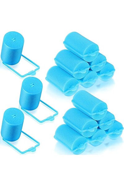 Geyoga 18 Pieces Sponge Hair Rollers Large Soft Foam Hair Styling Curlers Lar...