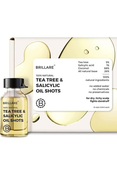 BRILLARE Tea Tree Hair Oil With Salicylic Acid & Coconut, Best for Dry & Itch...