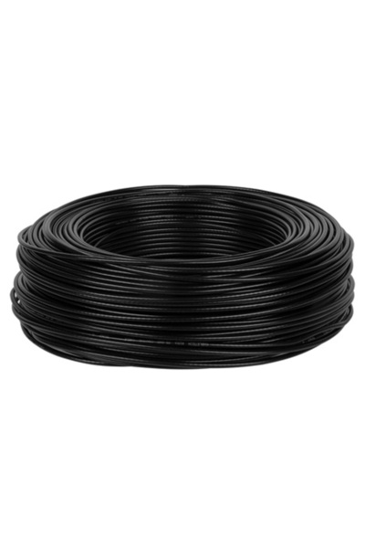 Cabletech Μαύρο ομοαξονικό καλώδιο RG59U, ρολό 200μ με χάλκινη θωράκιση