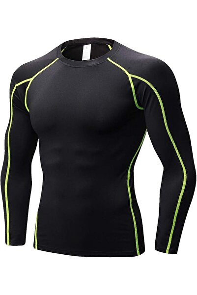 GENERAL Men's Compression Shirts Long Sleeve Athletic T Shirt Workout Cool Dr...
