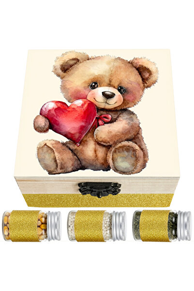 LoreBebe Set Cadou Prima Baita cu Nasii LoreBebe, Cutie lemn cu 10 ingredient...
