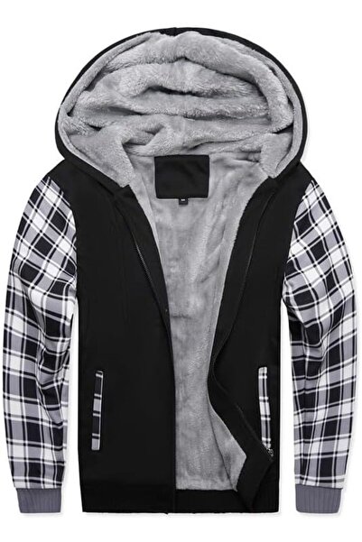 GENERAL AOTORR Men's Hoodies Full Zip Fleece Jacket Coat Winter Warm Oversize...