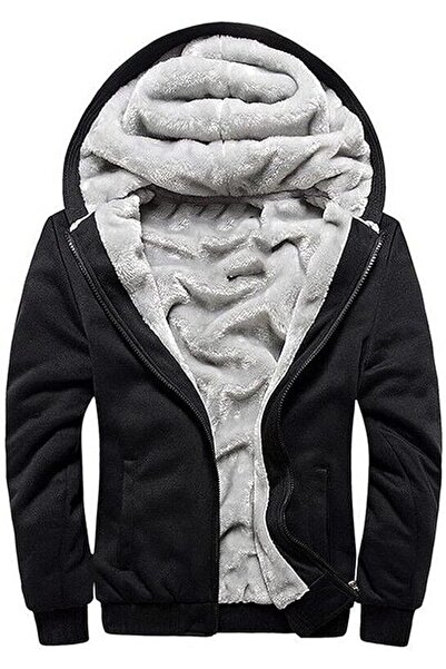 GENERAL AOTORR Men's Hoodies Full Zip Fleece Jacket Coat Winter Warm Oversize...