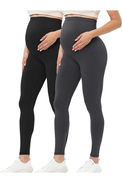 GENERAL Buttergene Women's Maternity Leggings over the Belly Pregnancy Active...