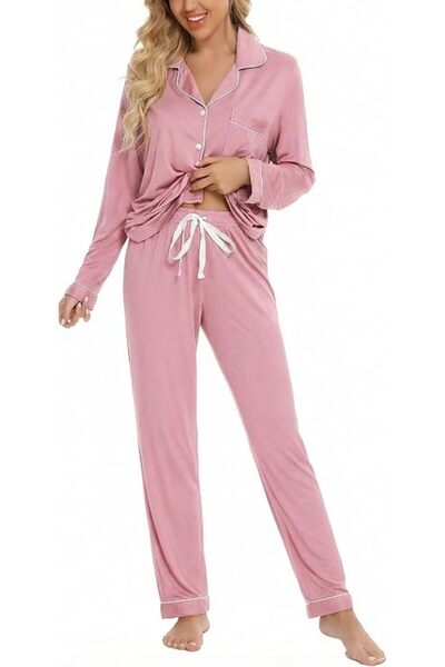 GENERAL Leikar womens Button Up Pajamas for Women Button Up Pajamas for Women