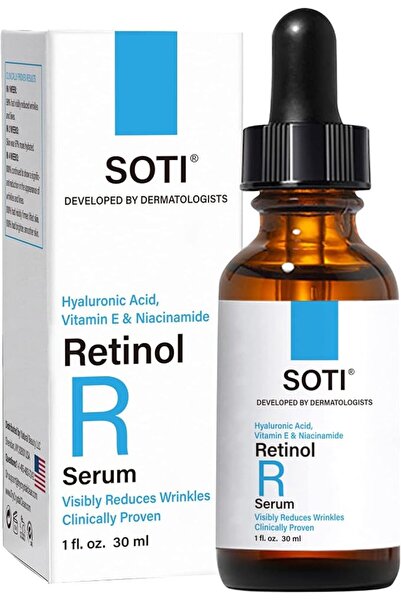 SOTIS Retinol Face Serum, Reduces Wrinkles, Age Spots, Post-Acne Marks. Stimu...