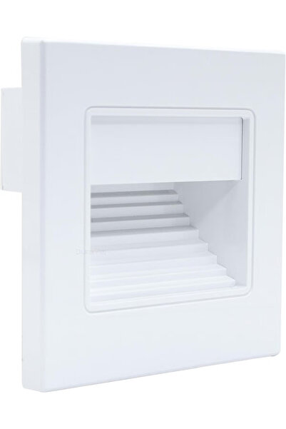 Duravel Step Light LED Recessed Wall Light, 1.5W Warm White, IP44 Waterproof