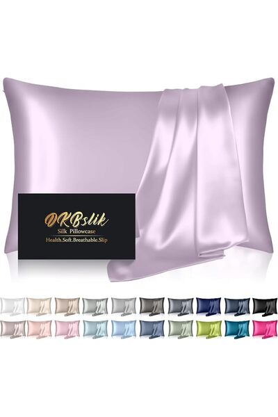 GENERAL Silk Pillowcase for Hair and Skin, Mulberry Silk Pillow Cases Queen S...