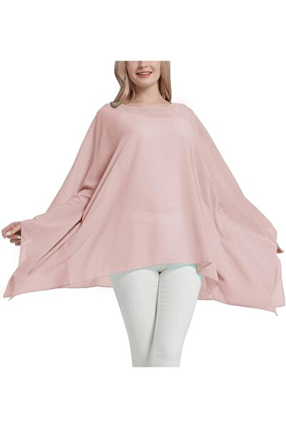GENERAL Wiiiwish Women's Loose Solid Long Batwing Sheer Chiffon Caftan Wrap P...