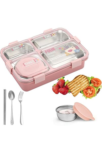 GENERAL Mylindde Bento Box, Stainless Steel Double Layer Lunch Box, Leakproof...